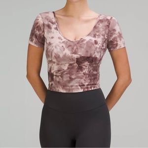 Lululemon Align T-Shirt NWT Size 12 (Large). Diamond Dye Mink Bery Lunar Rock